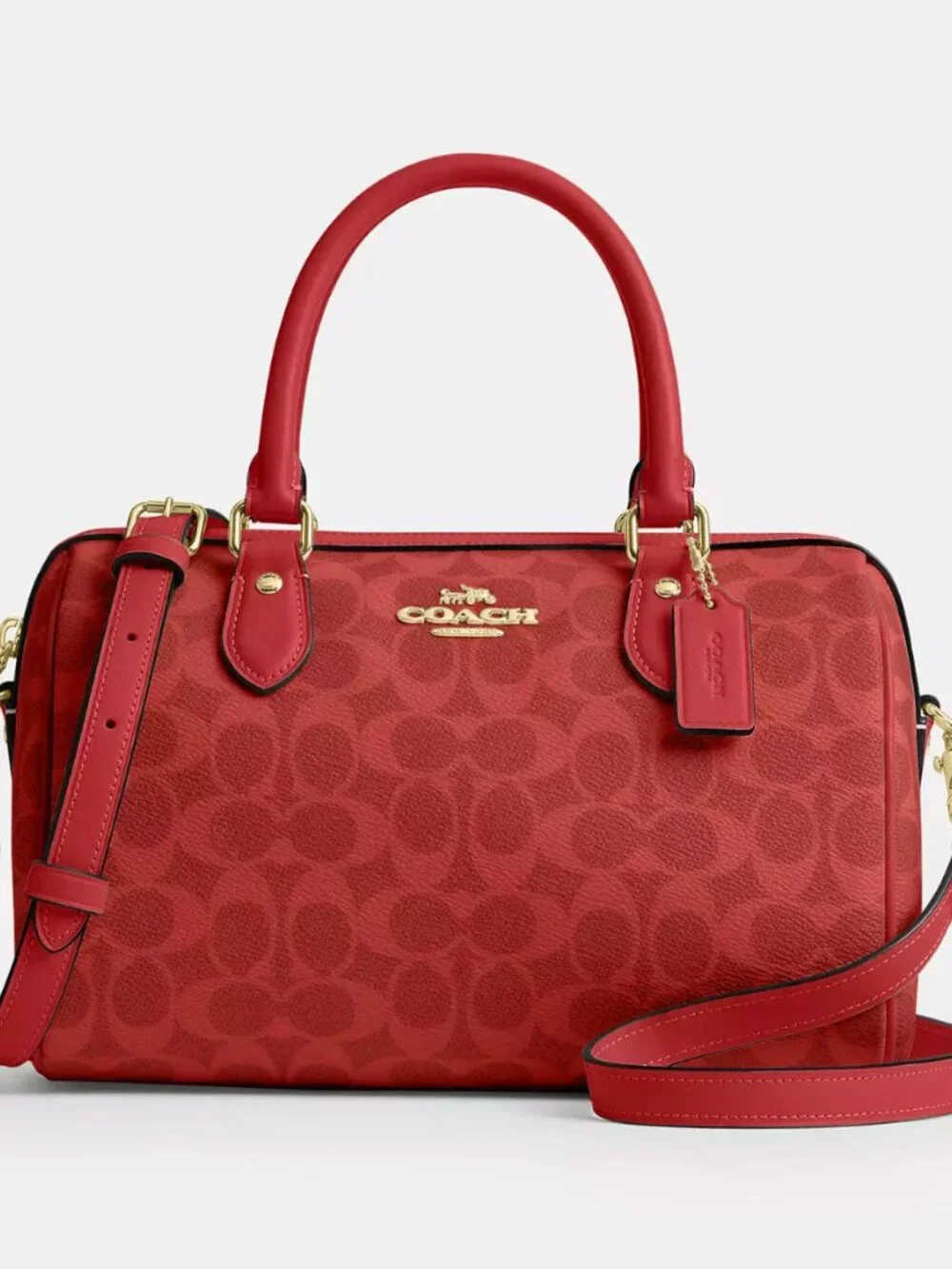 Rowan Satchel Bag In Signature Canvas CEY39